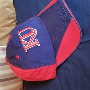 Red and blue KU cap